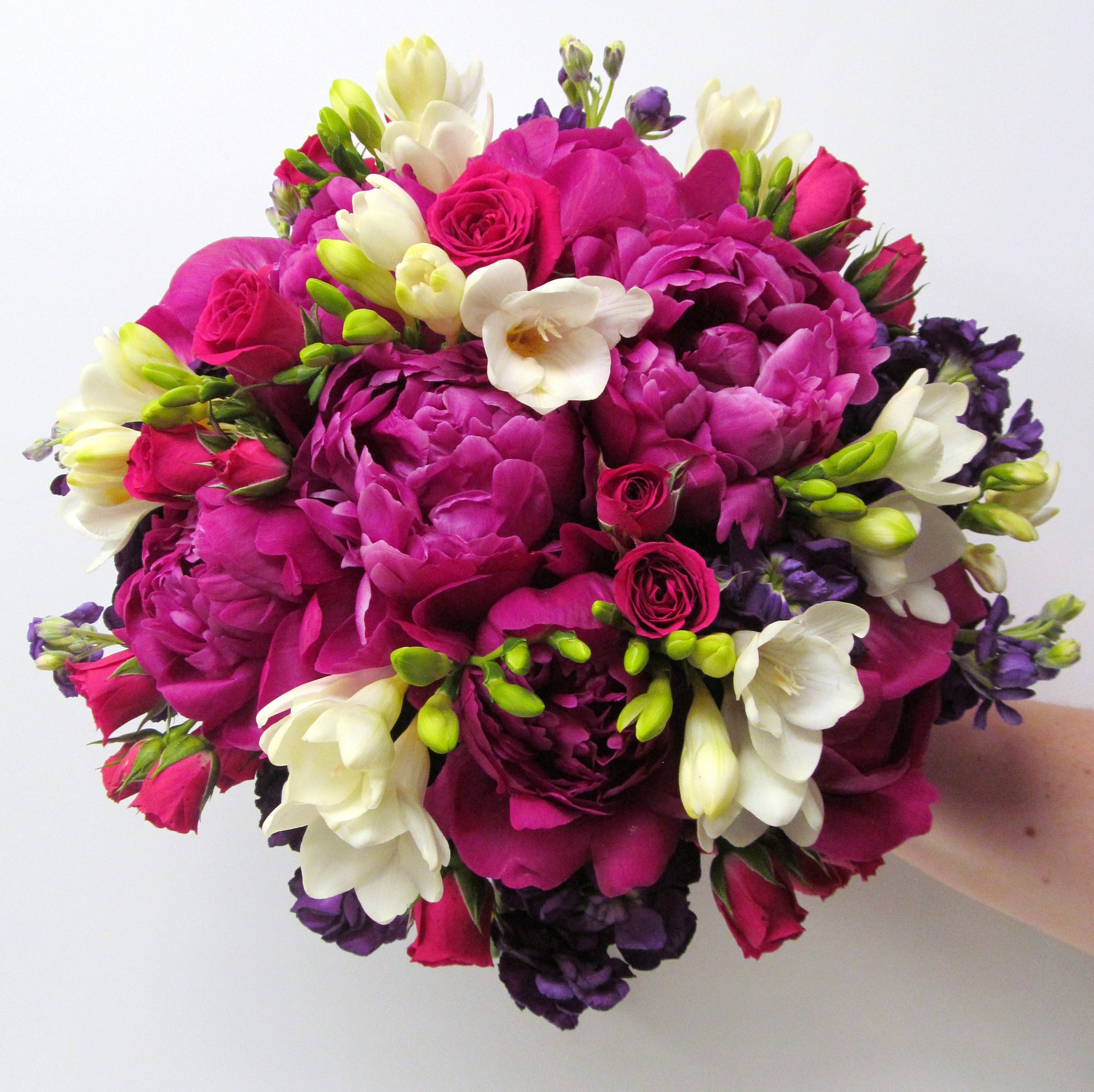 Fuchia wedding flowers