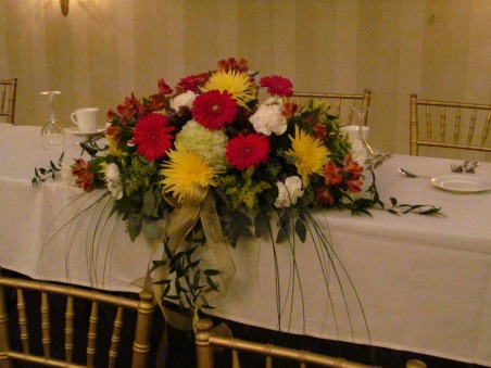 Statler Wedding Reception Flowers Buffalo NY